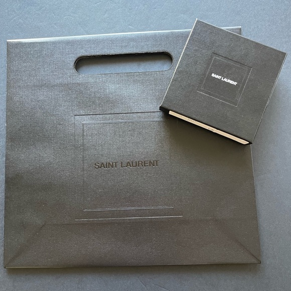 New Saint Laurent Black Compact Card Holder Mirror in Box NWT🌟 - Picture 11 of 11